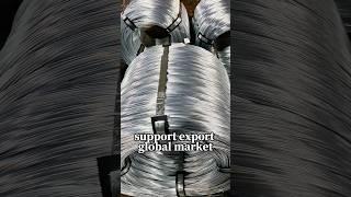 hot dipped galvanized wire coil 0.2-8.0mm wire size for export #galvanizedwire #wirefactory