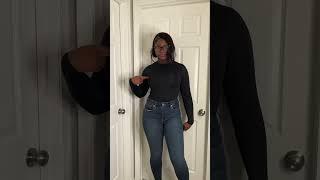 Good American Clothing Review: Deep Blue Jeans and Form Crewneck Bodysuit#clothingreview