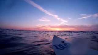 Surfing West Sardinia, Sunset edition.