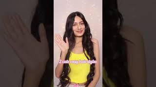 2 cute easy hairstyles | #shorts | Mansi kukreja