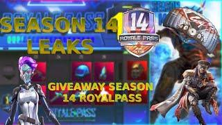 Season 14 royal pass Confirmed Leaks and Giveaway | 1 to 100 RP Rewards reveal