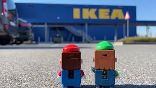 Lego Mario and Luigi enter the IKEA in Real Life #legomario