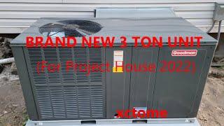 BRAND NEW 3 TON GOODMAN GPHH3 2023 3 TON PACKAGE HEAT PUMP