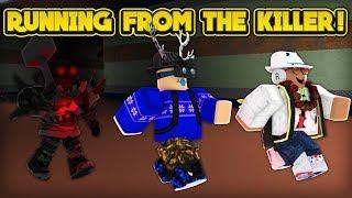 RUNNING FROM THE KILLER! (ROBLOX Flee The Facility)