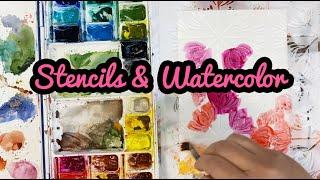 Yes! You Can Use Watercolor with Stencils