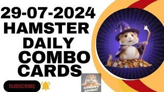 Hamster Kombat daily Combo Cards | Hamster Kombat Daily Combo 29 JULY 2024