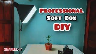 How to make an Adjustable Soft Box and Stand|Professional Soft Box for Photography & video making