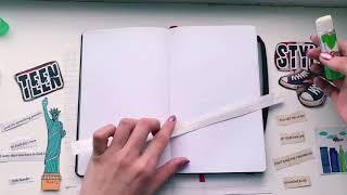 filling out pages in diary/заполняю разворот в дневнике