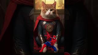 СУПЕРГЕРОИ стали КОТАМИ #shorts #cat #marvel #рекомендации  #short