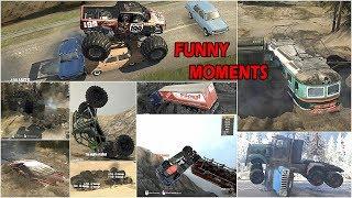 Spintires Mudrunner Funny Moments | Fails | Glitches