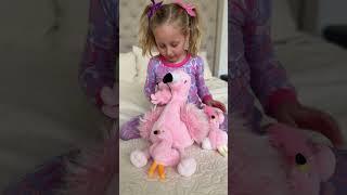 Introducing the most enchanting lifelike flamingo plush toy! #stuffedanimals #plushies