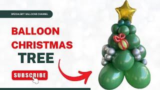 How to make a Balloon Christmas tree #balloons #merrychristmas #qualatex #tree