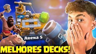 ESSES SÃO OS 2 MELHORES DECKS PARA ARENA 5 (OFICINA DO CONSTRUTOR) NO CLASH ROYALE!