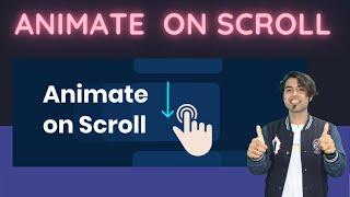 Animate Div / Element On Scroll  | JavaScript AOS Library in Hindi in 2020