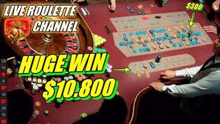  LIVE ROULETTE | HUGE WIN 10.800 In Las Vegas Casino  $100 Chips Inside Exclusive  2024-12-25