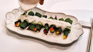오이롤과 두부소스로 생야채 맛있게 먹어요. 오이롤 2가지 방법. 샐러드 맛있게 먹자구요.