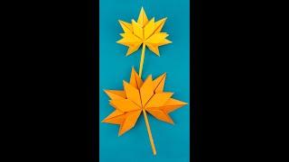 Easy Origami Maple Leaves Tutorial #Shorts