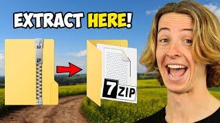 How to EASILY Install 7-Zip & Extract / Compress ZIP - RAR - 7Z files! | Tutorial 2024