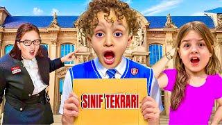 KUZEY ELİF HİLAL SINIFTA KALDI !! EYVAH ANNEM ÇILDIRDI !! KARNE GÜNÜ !!