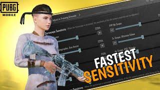 New Best Fastest sensitivity + Control Code For PUBG Mobile 2024| New 3.5 update 