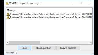 [ Fixed ] Winrar diagnostic message problem solved 2018