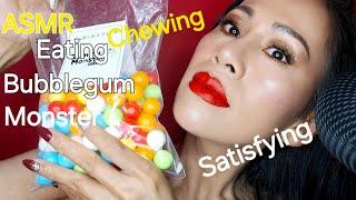 ASMR 16mins of Chewing Bubblegum Monster Satisfying Sounds #asmr #bubble #bubblegum