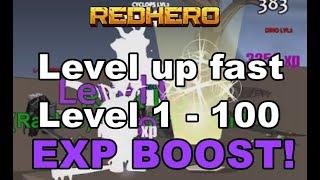 Level up 1 - 100 RedHero (BEST METHOD) Aqw Private Server