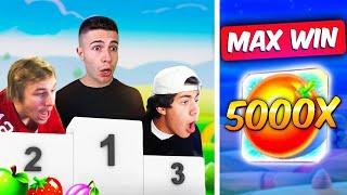 FRUIT PARTY MAX WIN: Top 10 World Record Biggest Wins (Ayezee, Xposed, DDRUZ)