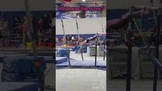 What was the score?#gymnasters #teamgymnast #gymnastly