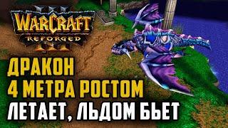 ДРАКОН 4 МЕТРА РОСТОМ, ЛЕТАЕТ, ЛЬДОМ БЬЕТ: Linguagua (Hum) vs Cement (Orc) Warcraft 3 Reforged