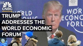 President Donald Trump addresses the World Economic Forum in Davos — 1/23/2025