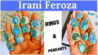 Irani Feroza Rings & Pendants In Silver Available  #iraniferoza