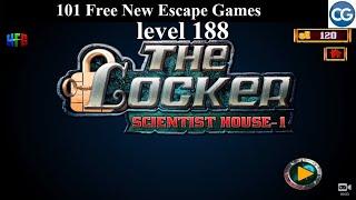 101 Free New Escape Games level 188 - The Locker SCIENTIST HOUSE 1 - Complete Game