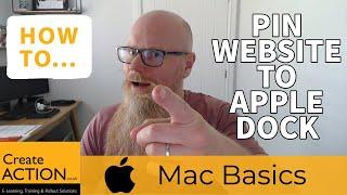 HOW TO: Pin a website to your Dock (Apple Mac Basics)