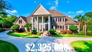 Luxury home in South Carolina USA for $2,325,000. Tour of the mansion.