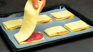 I found the easiest way to make a puff pastry appetizer. Ready in 10 min