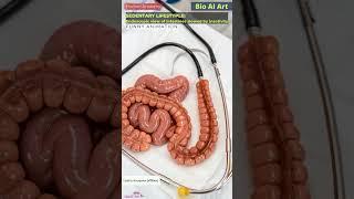 Sedentary Lifestyle Effect on Intestines Animation | Gut Health | Human Anatomy | Bio AI Art | 04