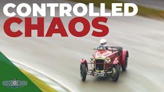 10 minutes of incredible pre-war battles and drifts | Goodwood Revival