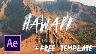 Jr Alli Hawaii Particle Disintegrating Text || After Effects + FREE TEMPLATE