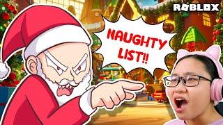 I'm on The NAUGHTY LIST! D: | Roblox | Evil Santa Elf Factory Escape