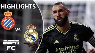 Karim Benzema SAVES THE DAY as Real Madrid win late vs. Espanyol  | LaLiga Highlights | ESPN FC