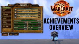 The War Within Achievements Overview