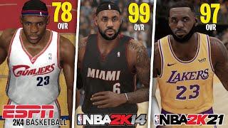 Scoring With LeBron James In Every NBA 2K! (NBA 2K4 - NBA 2K21)