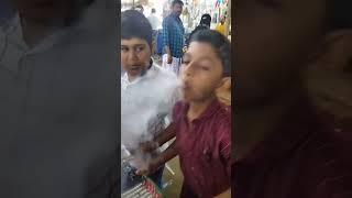 1st Time Safin and faseem trying nitrogen Smoke  Biscuit #safinstyle #shorts