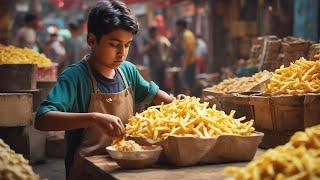 MOST FAMOUS FRENCH FRIES STREET FOOD | HOW TO MAKE FRENCH FRIES | AMAZING STREET FOOD OF PAKISTAN