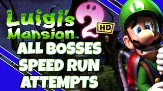 Speed Running - All Bosses | Luigi's Mansion 2 HD