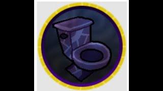 How to get the "obsidian toilet badge in Roblox super bomb survival