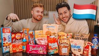 WE TRY FOOD THAT YOU ONLY FIND IN LUXEMBOURG *mystery box* 