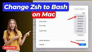 How to Change Default Shell to Bash on MacOS | Change Zsh to Bash on Mac