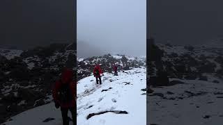 Mt. Kenya Frozen Trails, Snowy Hike Experience #hiking #mountains #trekking #nature.